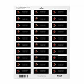 Kerstman Vrolijk Kerstfeest Deel 2 Retouradres  Etiket (Full Sheet)
