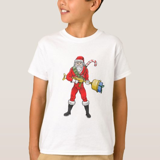 Kerstman Vrolijk Kerstfeest Deel 2 T-shirt (Voorkant)