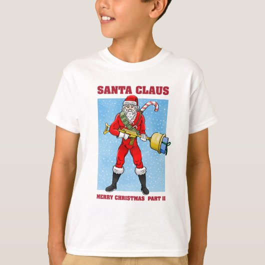 Kerstman Vrolijk Kerstfeest Deel 2 T-shirt (Voorkant)