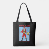Kerstman vrolijk kerstfeest deel 2 tote bag (Achterkant)