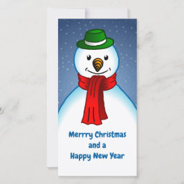 Kerstman vrolijk kerstfeest en gelukkig nieuwjaar feestdagenkaart