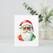 Kerstman - Vrolijk Kerstfeest F Feestdagenkaart (Staand voorkant)