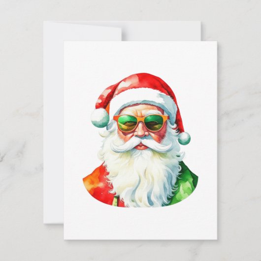 Kerstman - Vrolijk Kerstfeest F Feestdagenkaart (Voorkant)