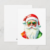 Kerstman - Vrolijk Kerstfeest F Feestdagenkaart (Voorkant / Achterkant)