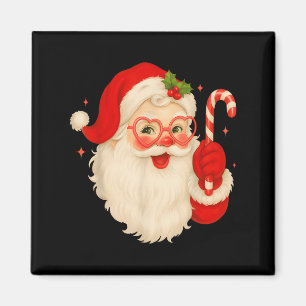 Kerstman Vrolijk Kerstfeest Mannen Vrouwen Cand Magneet
