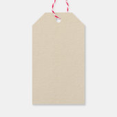 Kerstman vrolijk kerstfeest Retro  Cadeaulabel (Achterkant)