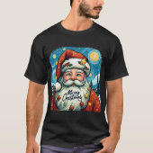 Kerstman vrolijk Kerstfeest T-shirt (Voorkant)