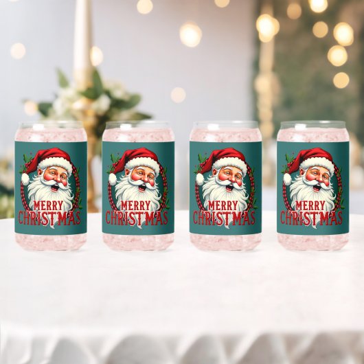  Kerstman Vrolijk Kerstillustratie Blikvorm Glas (Insitu (Huwelijk))