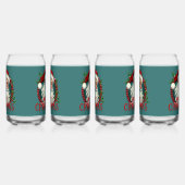  Kerstman Vrolijk Kerstillustratie Blikvorm Glas (Rechts)