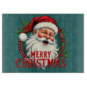 Kerstman Vrolijk Kerstillustratie Snijplank (Voorkant)
