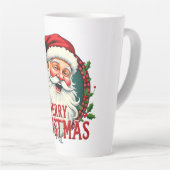  Kerstman Vrolijk Kerstillustratiepatroon Latte Mok (Rechterhoek)