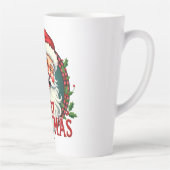  Kerstman Vrolijk Kerstillustratiepatroon Latte Mok (Rechts)