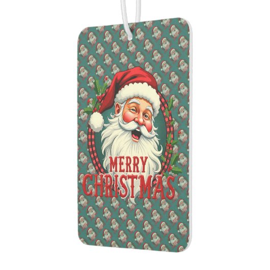  Kerstman Vrolijk Kerstillustratiepatroon Luchtverfrisser (Links)