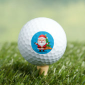 Kerstman vrolijke groet golfballen (Insitu Shirt)