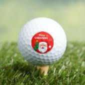 Kerstman vrolijke groet golfballen (Insitu Shirt)