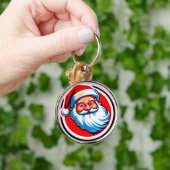 Kerstman vrolijke groet sleutelhanger (Hand)