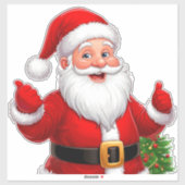 🎅 Kerstman Vrolijke Kerst Thuis Stijl Sticker (Vel)