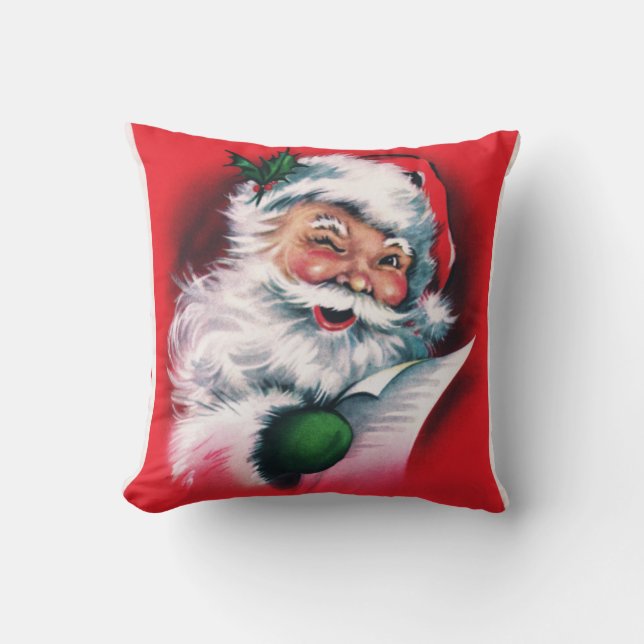  kerstman, vrolijke kerstman, vrolijke kerstman, kussen (Voorkant)