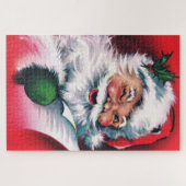  kerstman, vrolijke kerstman, vrolijke kerstman, legpuzzel (Horizontaal)