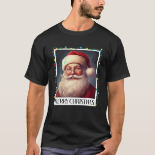 Kerstman Vrolijke Kerstverlichting 2023 Fa T-shirt