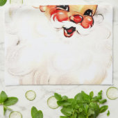  Kerstman: vrolijke vakantie charme Theedoek (Gevouwen)