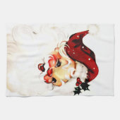  Kerstman: vrolijke vakantie charme Theedoek (Horizontaal)