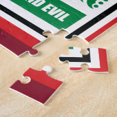 Kerstman vs. Krampus Boxing Match Goed vs. Kwaad Legpuzzel (Zijkant)