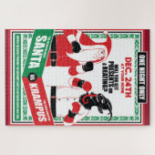 Kerstman vs. Krampus Boxing Match Goed vs. Kwaad Legpuzzel (Horizontaal)