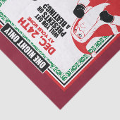 Kerstman vs. Krampus Boxing Match Goed vs. Kwaad Tissuepapier (Detail)