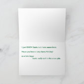 Kerstman - Waar is hij??? Feestdagen Kaart (Binnen)