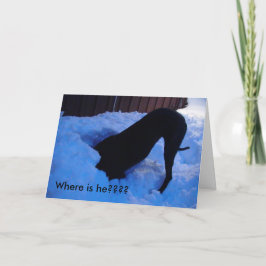 Kerstman - Waar is hij??? Feestdagen Kaart