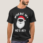 Kerstman Waar is mijn huis? T-shirt (Voorkant)