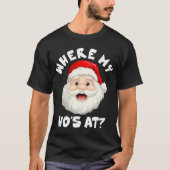 Kerstman Waar is mijn huis? T-shirt (Voorkant)