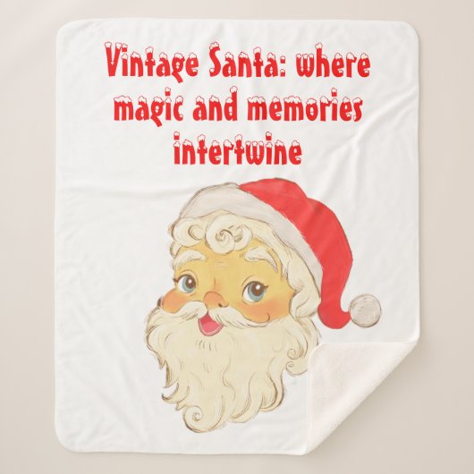  Kerstman: waar magie en herinneringen verweven zi Sherpa Deken (Voorkant)