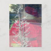 Kerstman waarneming feestdagenkaart (Voorkant)