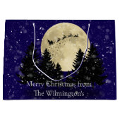 Kerstman waarneming Kerstmis Groot Cadeauzakje (Voorkant)