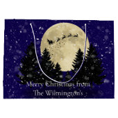 Kerstman waarneming Kerstmis Groot Cadeauzakje (Achterkant)