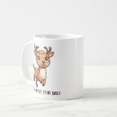Kerstman, wacht op mij! koffiemok (Voorkant links)