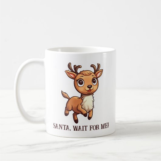 Kerstman, wacht op mij! koffiemok (Links)
