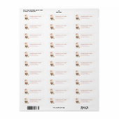 Kerstman warme cacaoreturn address labels (Full Sheet)