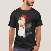 Kerstman was de avond voor kerst bijpassende loon t-shirt (Voorkant)