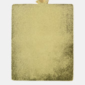 Kerstman Was Hier Verguld Banner Ornament (Achterkant)