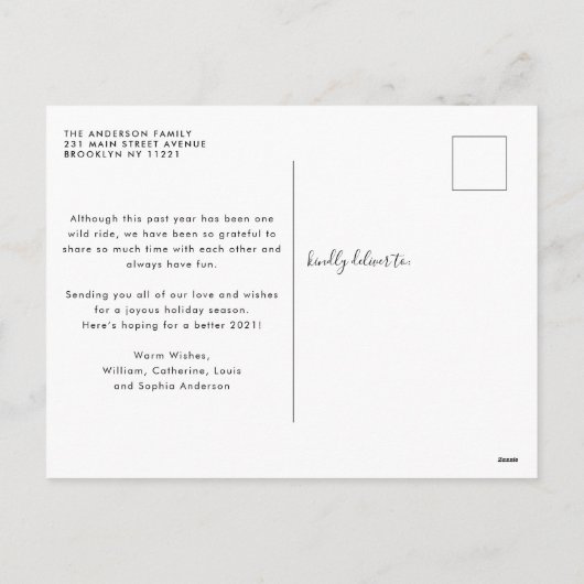 Kerstman Wat dacht je van een Do Over 2020 Kerstfo Feestdagenkaart (Achterkant)