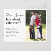 Kerstman Wat dacht je van een Do Over 2020 Kerstfo Feestdagenkaart (Voorkant)