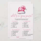 Kerstman Wat is er in Purse Baby shower spel Briefpapier (Voorkant / Achterkant)
