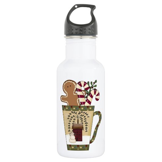 kerstman waterfles  (Voorkant)