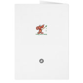 Kerstman Waterverf Chickadee Bird zister (Achterkant)