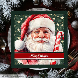  Kerstman Waterverf Kerstservetten Servet