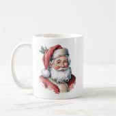Kerstman Waterverf Koffiemok (Links)