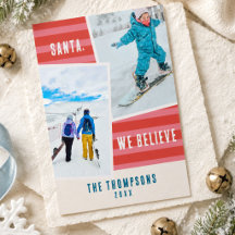 Kerstman We Believe Streep Vakantiefoto